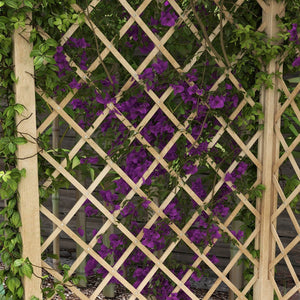 English Elm Outsunny 55" Classic Wooden Garden Bench For Outdoor Relaxation, Slatted Seat & Screen Backrest W2225P174085-GIGA