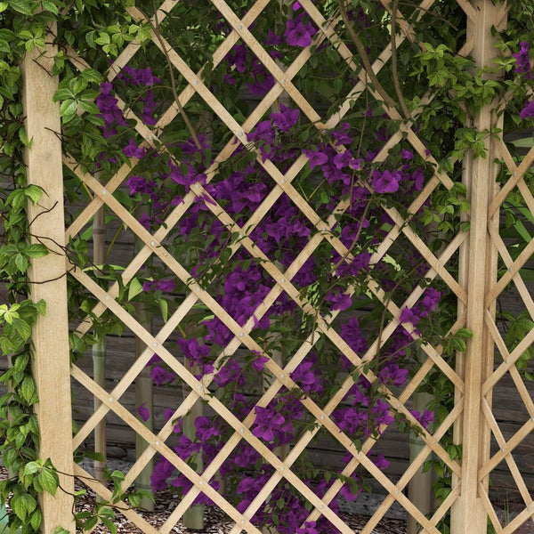 English Elm Outsunny 55" Classic Wooden Garden Bench For Outdoor Relaxation, Slatted Seat & Screen Backrest W2225P174085-GIGA