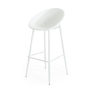 English Elm Gable Outdoor Barstools Set of 2 Iron Framed Resin Mesh Patio Counter Seating N775P176689W