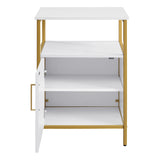 OSP Home Furnishings Modern Life Utility Table White