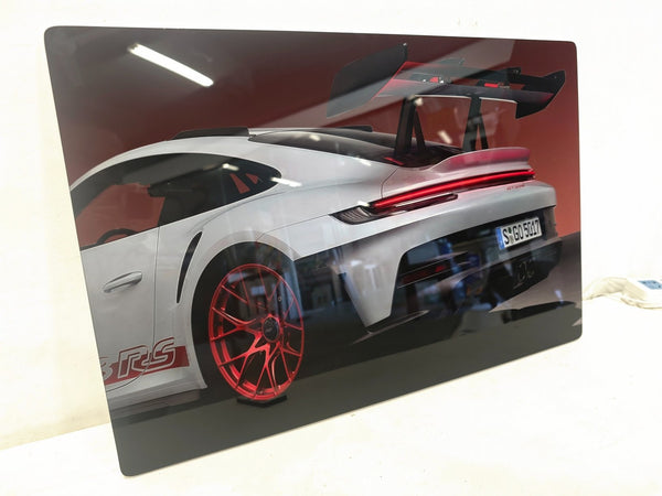 English Elm 16X10 Sports Car Led Wall Art – Modern Acrylic Light Up Picture With Remote For Home & Garage Decor T3976P383251