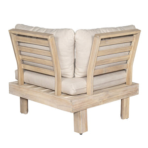 English Elm Christopher Knight Home® - Topia Acacia 4-Piece Outdoor Sectional Set With Cushions, Built-In Tables & Weather-Resistant Design N773OS00050S