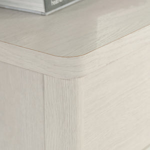 English Elm Dresser, Contemporary White Finish With Smooth Drawers – Ideal Storage For Bedroom & Guest Rooms! B356P402595