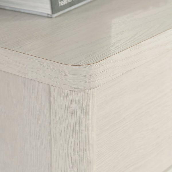 English Elm Dresser, Contemporary White Finish With Smooth Drawers – Ideal Storage For Bedroom & Guest Rooms! B356P402595