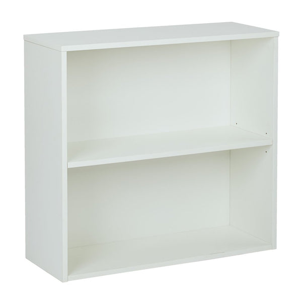OSP Home Furnishings Prado 30" 2 Shelf Bookcase White