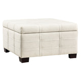 OSP Home Furnishings Detour Strap Ottoman Linen