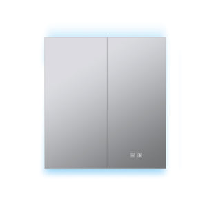 English Elm Corsica Aluminum Led Medicine Cabinet with Defogger Soft Close Doors Bathroom Mirror B2731P477800