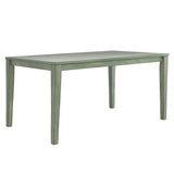 Homelegance By Top-Line Lorren 60-inch Rectangular Dining Table Green Rubberwood