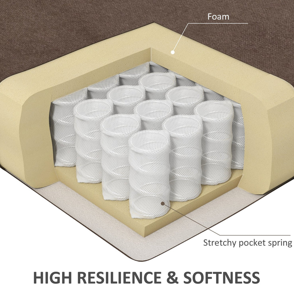 English Elm Vinsetto Extra-Wide Heavy Duty PU Leather Office Chair for Big & Tall, 400 lb Capacity, Brown W2225P173831