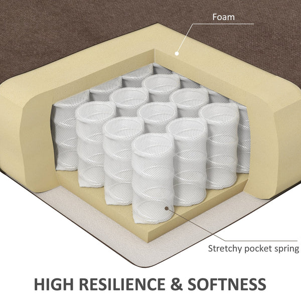 English Elm Vinsetto Extra-Wide Heavy Duty PU Leather Office Chair for Big & Tall, 400 lb Capacity, Brown W2225P173831