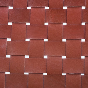 English Elm Upholstered Woven Leather Dining Chairs Set of 2 — Rustic Hardwood Frame, Comfortable Seat, Easy Assembly B011P198369