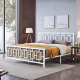 Christopher Knight Home® - Noble House - Claudia Modern Iron King Bed Frame