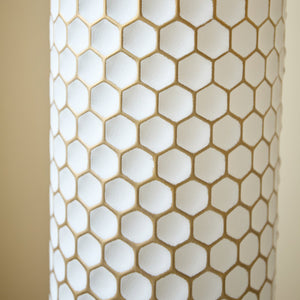 English Elm Floor Elegant 3-Piece Metal Vase Set - Modern Droplet Style In White And Gold For Stunning Decor W2796P290480