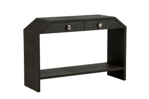 Bend 2-Drawer Console Table Black 385891 Chelsea House