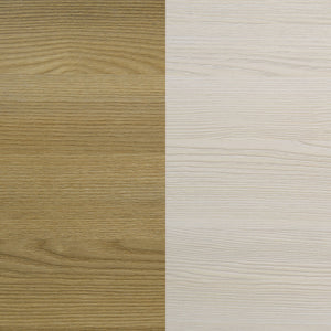 English Elm 2-drawer Italian Modern Nightstand Two-tone Wood Melamine Finish Bedroom Storage B016P453624