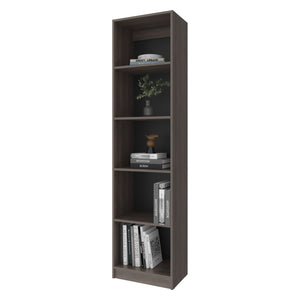 English Elm Fm Furniture Beaver Balley Bookcase - 5 Open Shelves In Stained Walnut For Modern Storage & Display B128P301395