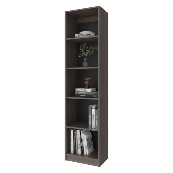 English Elm Fm Furniture Beaver Balley Bookcase - 5 Open Shelves In Stained Walnut For Modern Storage & Display B128P301395