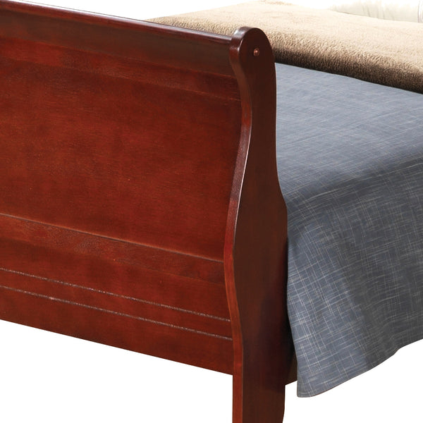 English Elm Charming Traditional Full Bed with Warm Finish, Durable Particleboard Frame and Timeless Design for Cozy Bedrooms Cherry 74 L x 6 W x 4 H B078S00272