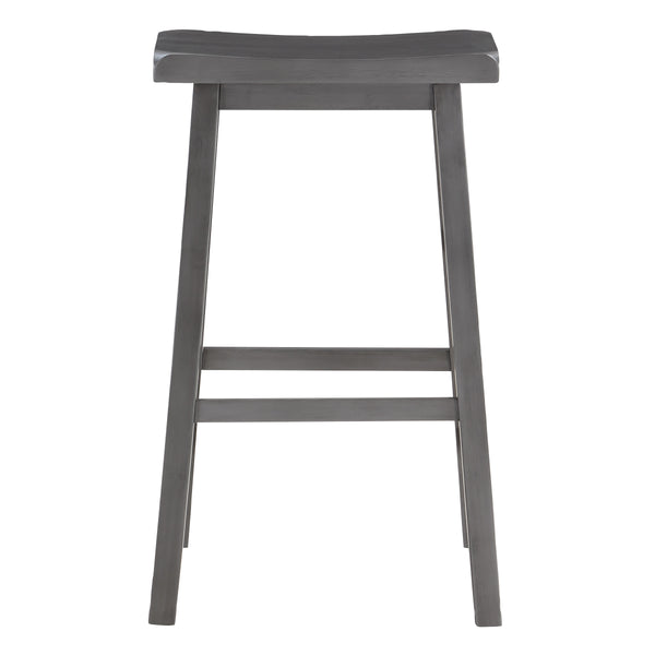 OSP Home Furnishings Tulsa 29" Saddle Stool - Set of 2 Grey