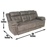 Steve Silver Anastasia Recliner Sofa Grey AT850S