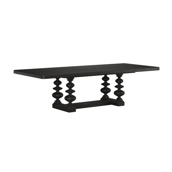 Atrium Trestle Dining Table - Extendable 96-136" for Family Gatherings, Stylish Design & Durability