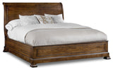 Archivist King Sleigh Bed w/Low Footboard Brown Archivist Collection 5447-90466B Hooker Furniture