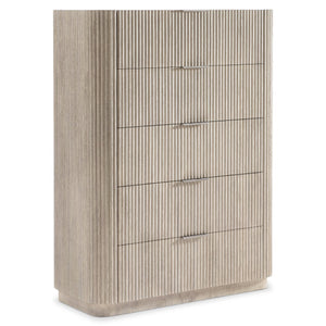 Bernhardt Bernhardt Lucerne Wire-brushed Oak Five Drawer Chest with Reeded Surround for Bedroom 393140