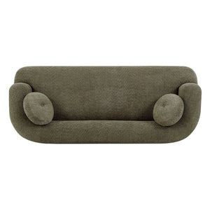 English Elm Compressed Three Seat Sofa with Rubberwood Base Polyester Upholstered Living Room Couch N771P392415F_N771P392416F