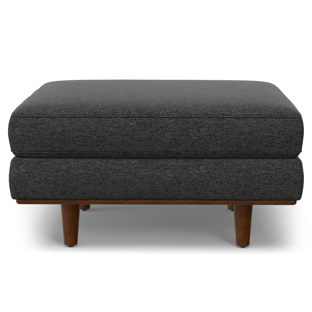 English Elm Morrison 2-Piece Sofa And Ottoman Set - Modern Charcoal Grey Comfort With Eco-Friendly Design B136P199227
