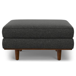 English Elm Morrison 2-Piece Sofa And Ottoman Set - Modern Charcoal Grey Comfort With Eco-Friendly Design B136P199227
