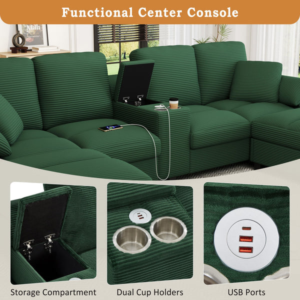 English Elm Swivel Barrel Accent Chair Chenille Tufted Round Club Seat for Living Room Lounge Green N719S002180F