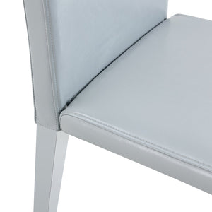 English Elm Four Pu Leather Dining Chairs with Metal Legs Modern Minimalist Set for Stylish Homes W1151P383508
