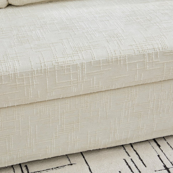 English Elm 83.86" Wide Chenille Three-seater Sofa Deep Cushioned Living Room Couch with Removable Covers Beige W3189S00016