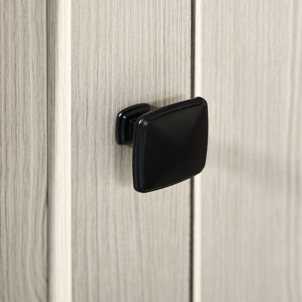 English Elm HOMCOM Farmhouse Writing Desk with Storage Drawers & Cabinets, Adjustable Shelves, Sturdy MDF Finish W2225P200833