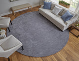 Feizy Rugs Luna Hand Woven Wool Area Rug - Stylish, Stain-resistant, Perfect For High Traffic Spaces & Decor Gray,Blue Wool 5798049fsmk000n80