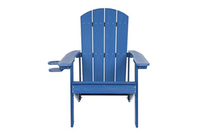 English Elm Lounge Chair - Navy Blue All-Weather Outdoor Relaxation With Adjustable Footrest & Retro Design W2085P364049