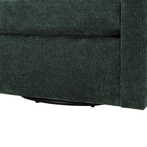 English Elm Sutton Kelly Green Swivel Barrel Chair — Ultra-Soft Performance Fabric, Reversible Cushions, 360° Comfort and Stain-Resistant Durability B050P322587