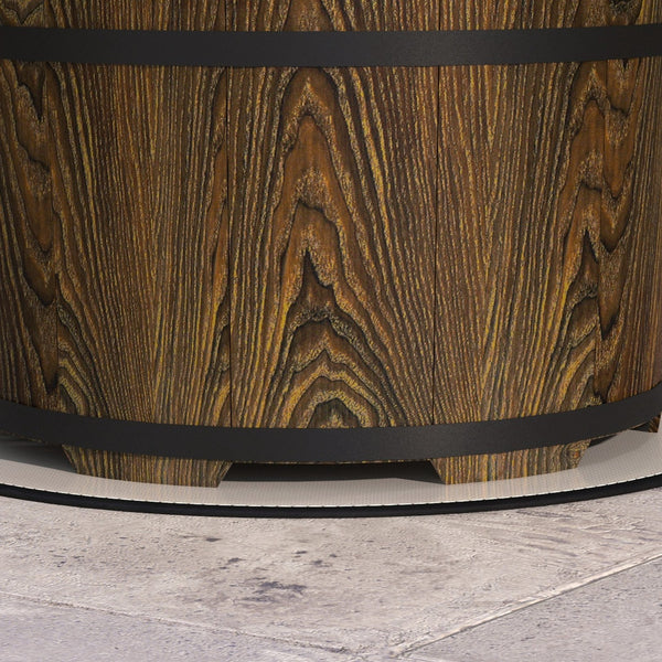 English Elm Outsunny Barrel Wood Burning Fire Pit Low Smoke Secondary Combustion Backyard Patio Portable Brown W2225P174288
