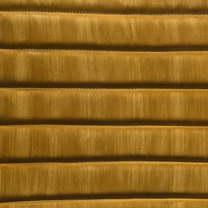 English Elm Leather Upholstered Dining Bench with Hand-Dyed Goat Leather, Vertical Tufting and Metal Legs Camel B016P369662