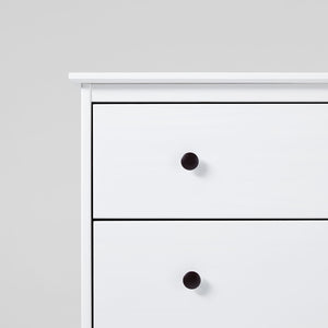 4-Drawer Solid Wood Dresser White BR4DDRWH-T Walker Edison