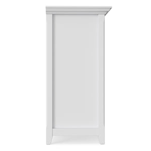 English Elm Amherst White Solid Wood Console Table with Eight Open Cubbies for Entryway or Living Room B136P481645