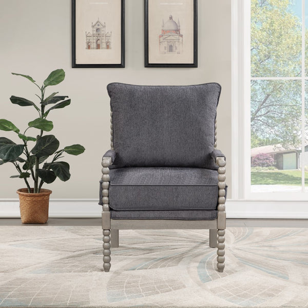 OSP Home Furnishings Abbott Chair Charcoal