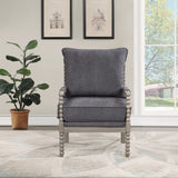 OSP Home Furnishings Abbott Chair Charcoal