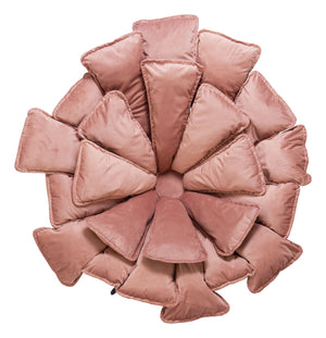 Zuo Modern Kipas Swivel Accent Chair In Luxurious Pink Velvet - Elegant Design For Living Rooms & Lobbies Pink 100% Polyester,Plywood,Steel 110339-zuo-modern