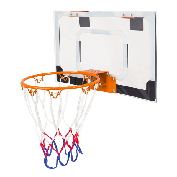 English Elm Mini Basketball Hoop Acrylic Backboard Metal Rim Wall Mount for Dorm or Office W3087P376141