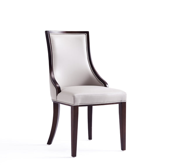 English Elm Grand Upholstered Dining Chairs In Light Gray - Set Of 2, Luxe Comfort & Solid Wood Design B365P397813