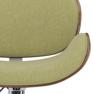 English Elm Marana Adjustable Swivel Bar Stool In Acid Green – Stylish Mid-Century Design For Modern Spaces B136P158922