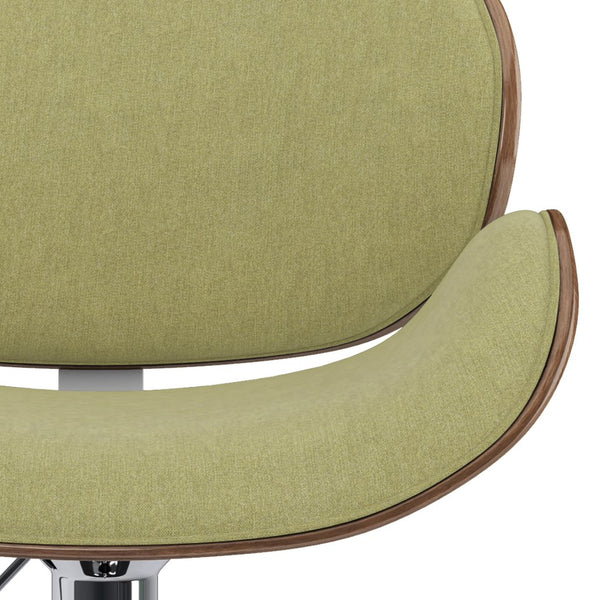 English Elm Marana Adjustable Swivel Bar Stool In Acid Green – Stylish Mid-Century Design For Modern Spaces B136P158922