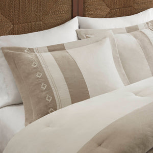 JLA Home Woolrich - Comforter with Native-Inspired Embroidery, Soft Microsuede 5-Piece Set for All-Season Comfort and Style 94 L x 90 W x 1H WR10-4108