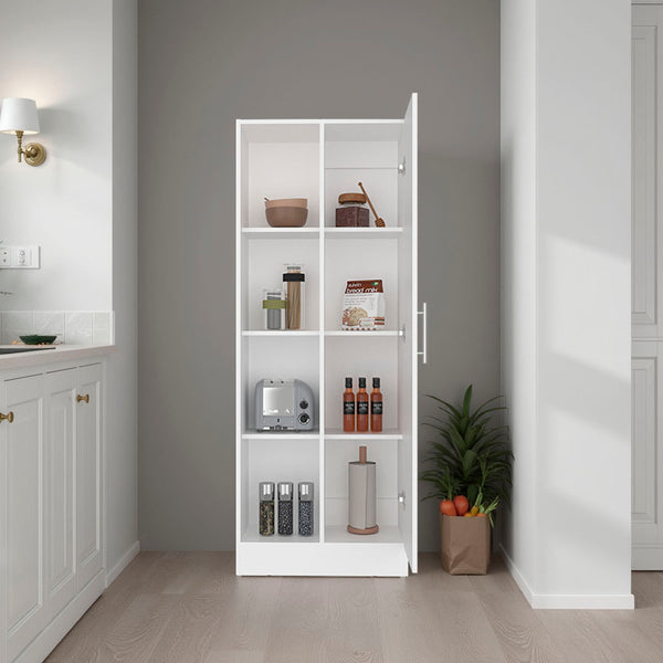 English Elm Juls Tall Pantry Cabinet with Open Shelves and Enclosed Storage for Any Room B070P474242